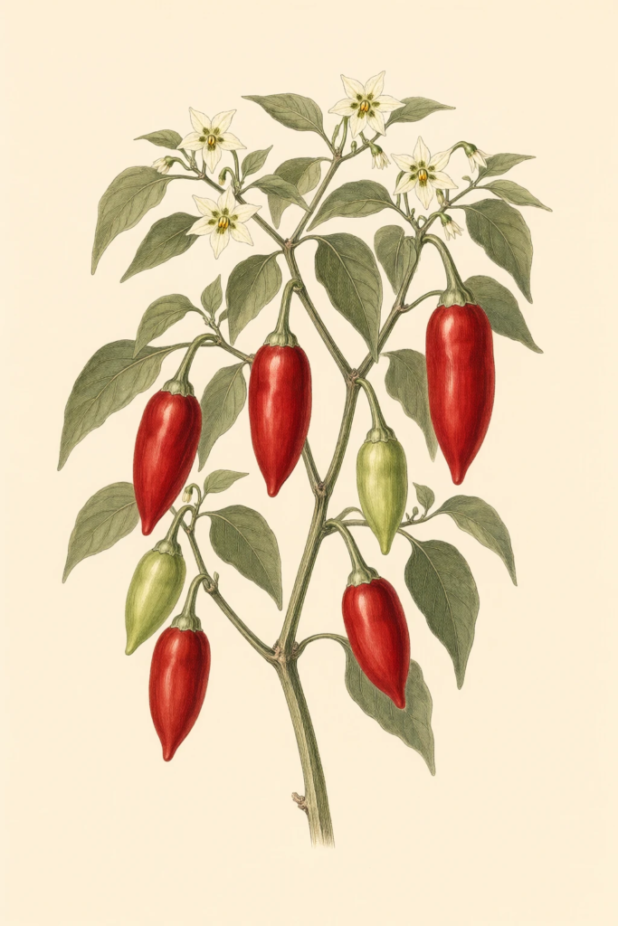 Aji Delight botanical illustration