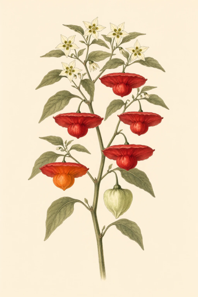 Bishop’s Crown botanical illustration