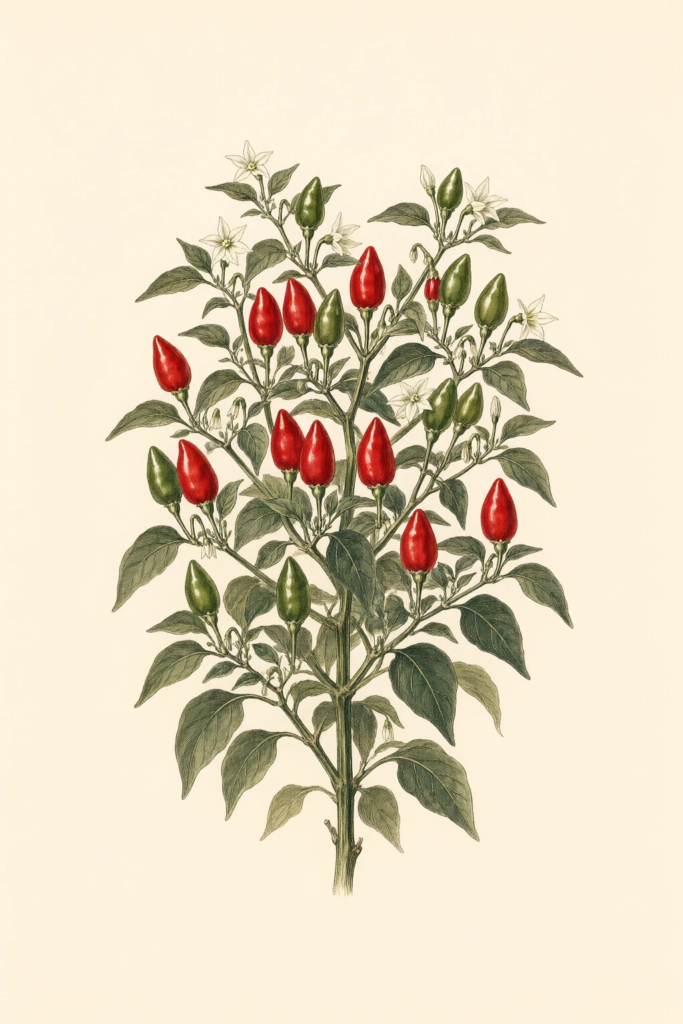 Buffy F1 botanical illustration