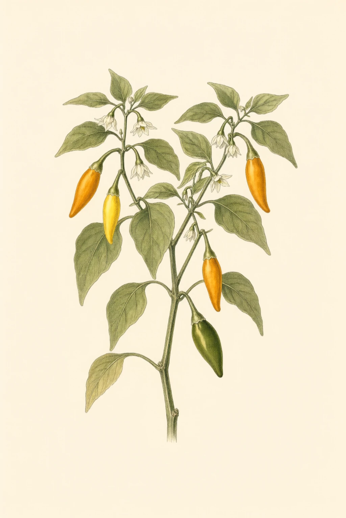 Datil botanical illustration