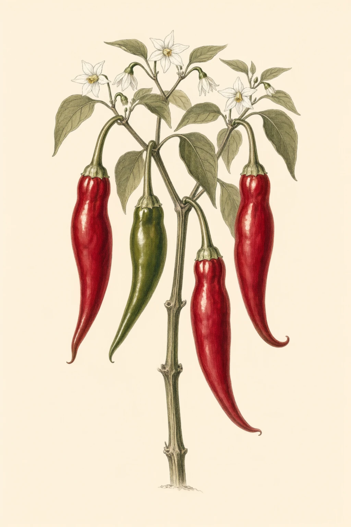 Diablo botanical illustration