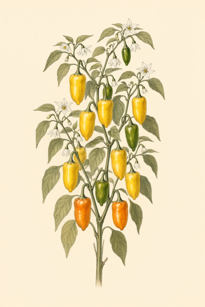 Just Sweet F1 botanical illustration