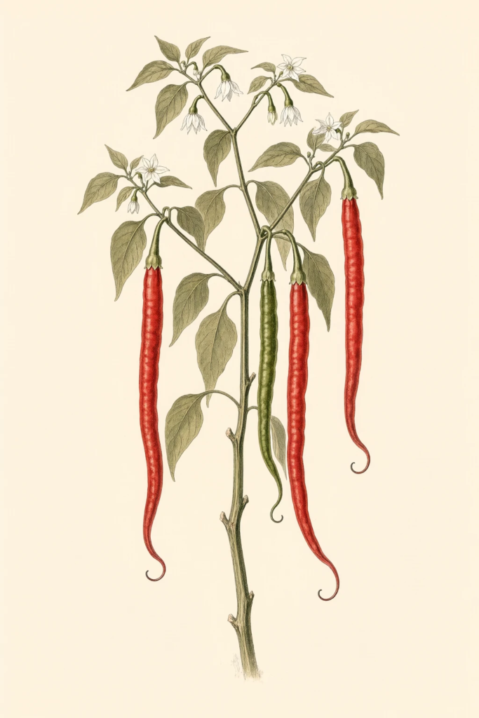 Longhorn botanical illustration