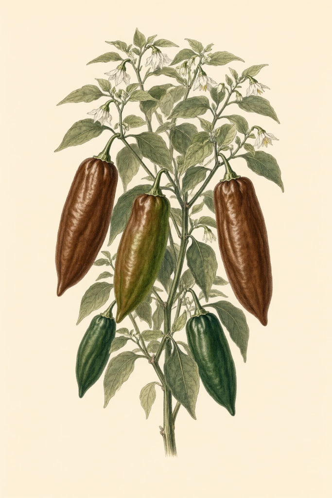 Machu Picchu botanical illustration