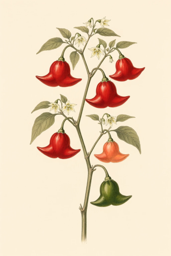 Mad Hatter F1 botanical illustration