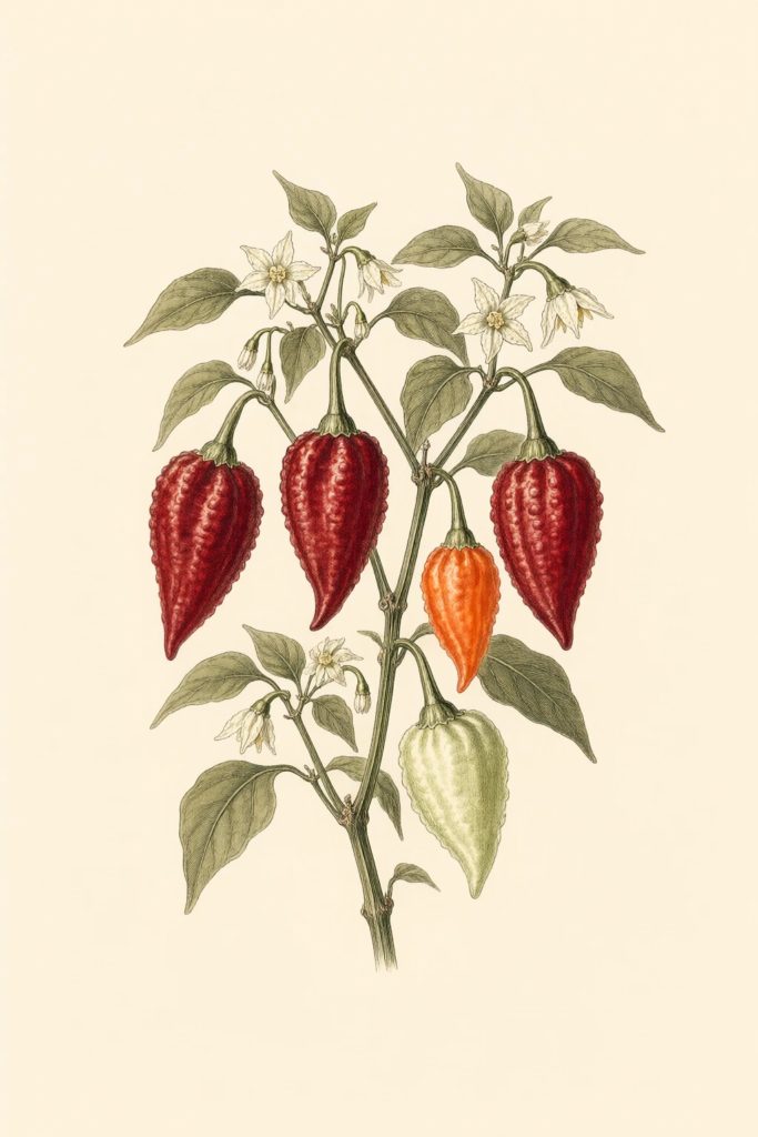 Naga Morich botanical illustration