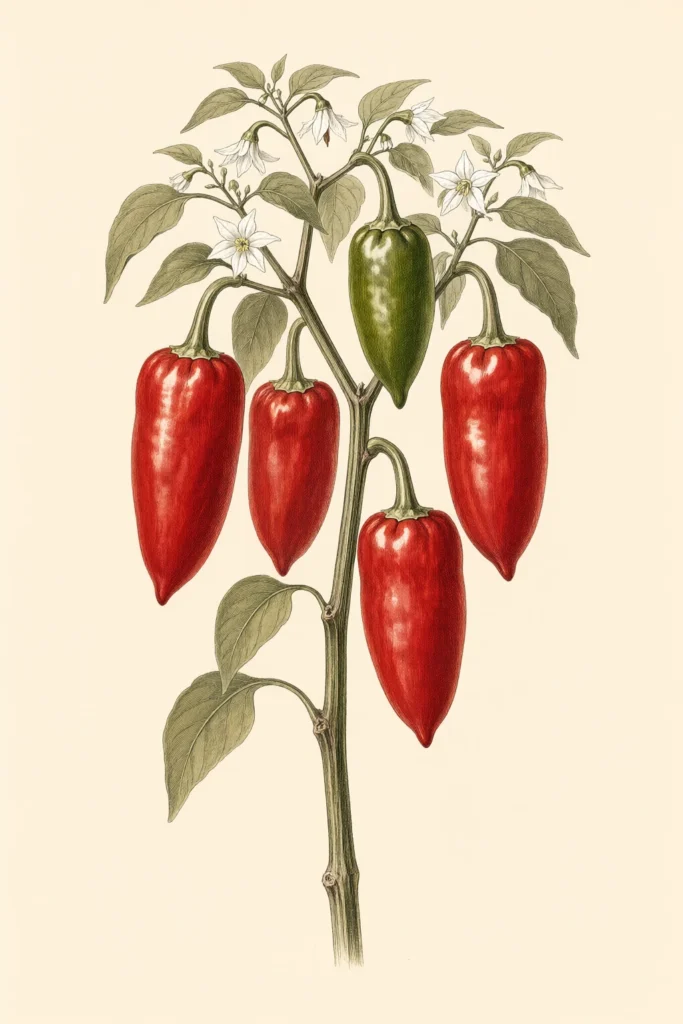 NuMex Conquistador botanical illustration