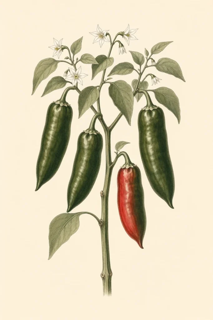 NuMex Sandia Select botanical illustration