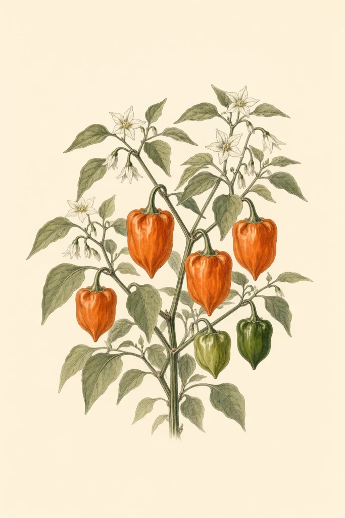 NuMex Trick-or-Treat botanical illustration