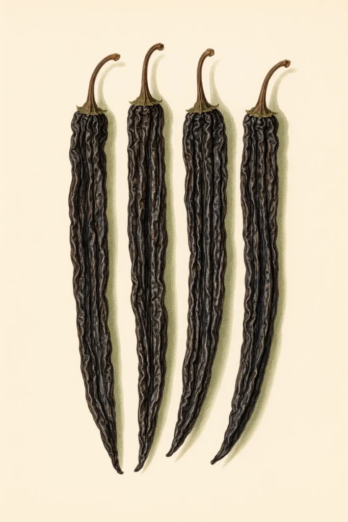 Pasilla botanical illustration