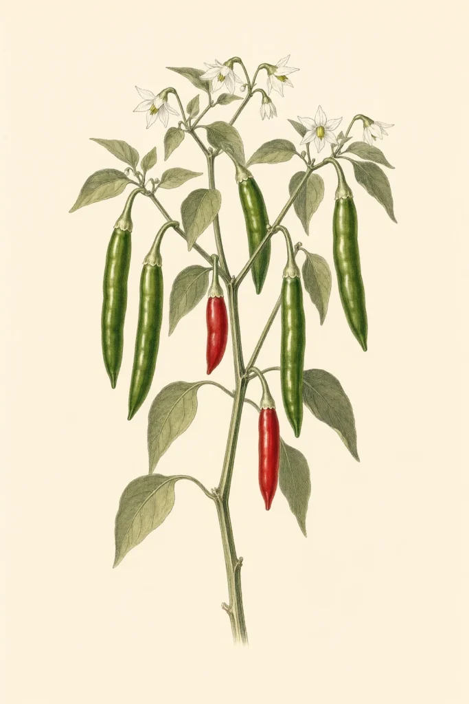 Serrano botanical illustration