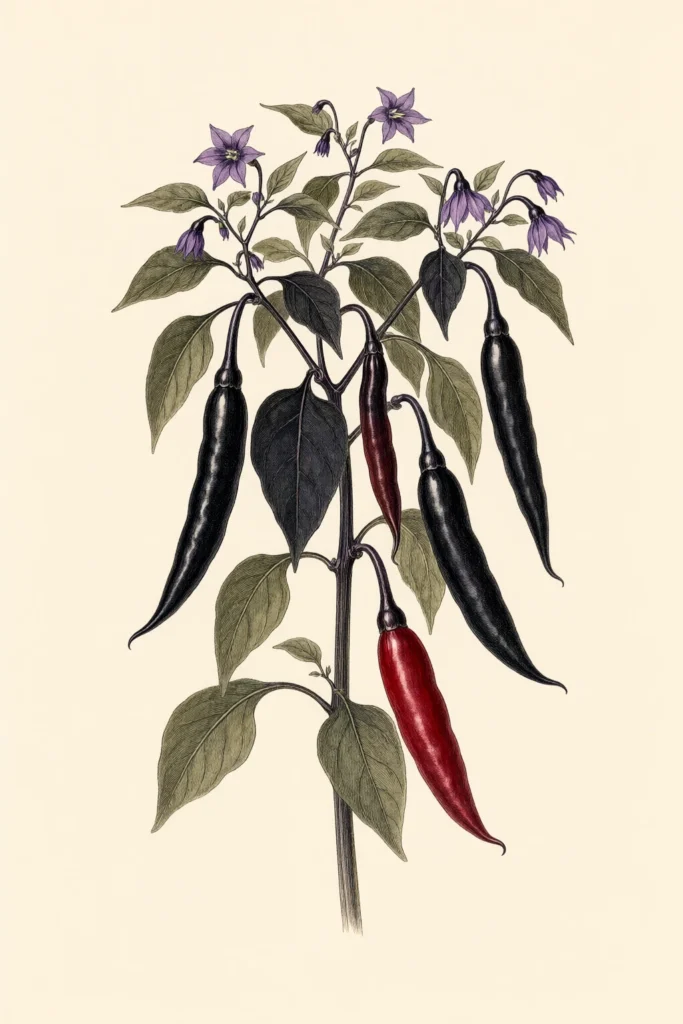 Vampire botanical illustration